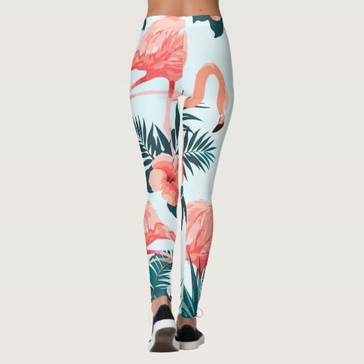 Flamingo patroon leggings (Achterkant)