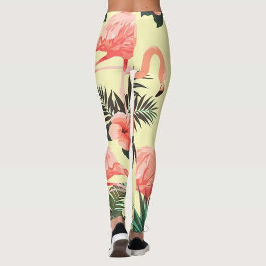 Flamingo patroon leggings (Achterkant)