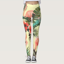 Flamingo patroon leggings