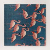 Flamingo patroon legpuzzel (Horizontaal)