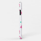 Flamingo patroon Monogram en Naam Aangepast Case-Mate iPhone Case (Achterkant/rechts)