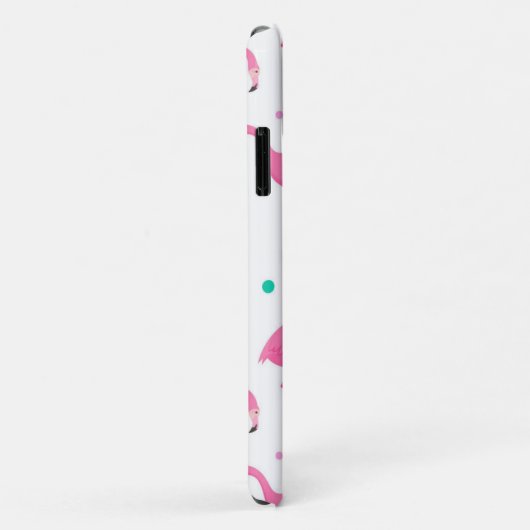 Flamingo patroon Monogram en Naam Aangepast Case-Mate iPhone Case (Achterkant/rechts)