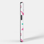Flamingo patroon Monogram en Naam Aangepast Case-Mate iPhone Case (Achterkant / Rechts)