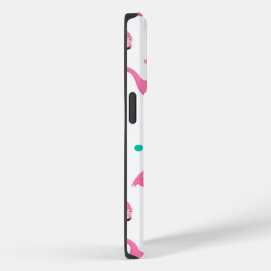Flamingo patroon Monogram en Naam Aangepast Case-Mate iPhone Case (Achterkant / Rechts)