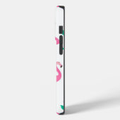 Flamingo patroon Monogram en Naam Aangepast Case-Mate iPhone Case (Achterkant / Links)