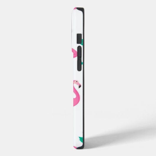 Flamingo patroon Monogram en Naam Aangepast Case-Mate iPhone Case (Achterkant / Links)