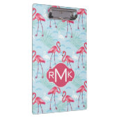 flamingo patroon | Monogram Klembord (Rechts)