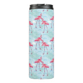 flamingo patroon | Monogram Thermosbeker (Achterkant)