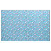 Flamingo patroon op Summer Blue Stof (Fat Quarter)