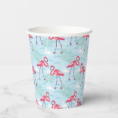 Flamingo patroon papieren bekers (Achterkant)