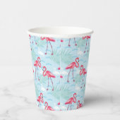 Flamingo patroon papieren bekers (Rechts)