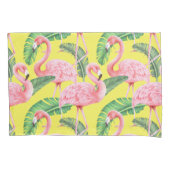 Flamingo patroon Pillow Hoesje Kussensloop (Voorkant-Links)