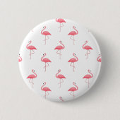 Flamingo patroon Print Button (Voorkant)