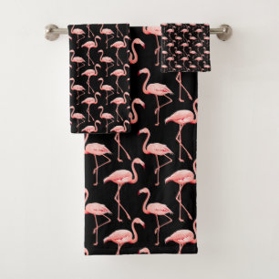 flamingo patroon Roze vogel Tropisch Dierenvriend Bad Handdoek