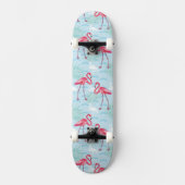 flamingo patroon skateboard (Voorkant)
