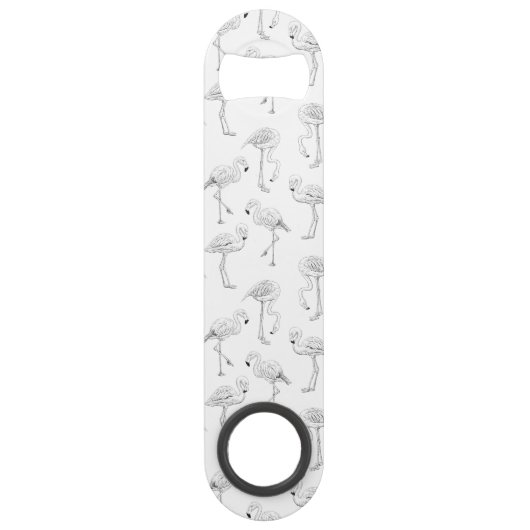 Flamingo patroon speed flessenopener (Voorkant)