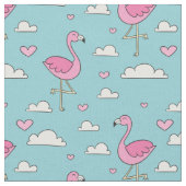 Flamingo patroon stof (Close Up)