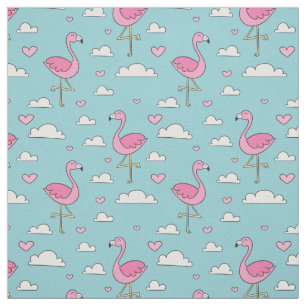Flamingo patroon stof