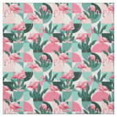 Flamingo patroon stof (Swatch)