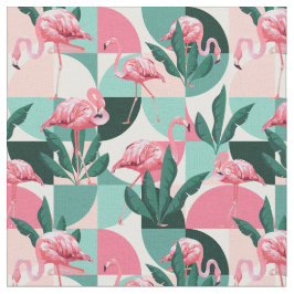 Flamingo patroon stof
