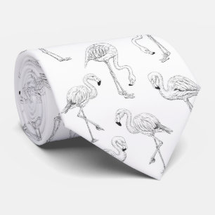 Flamingo patroon stropdas