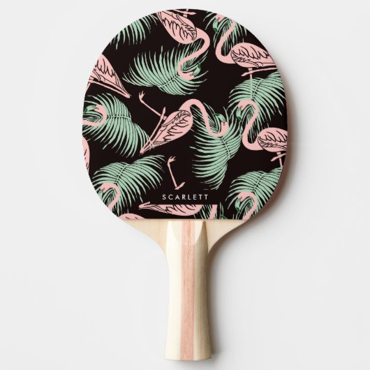 Flamingo patroon tafeltennisbatje (Voorkant)