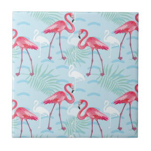 flamingo patroon tegeltje
