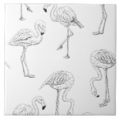 Flamingo patroon tegeltje (Voorkant)