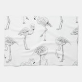 Flamingo patroon theedoek (Horizontaal)