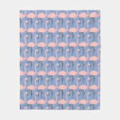 Flamingo patroon van aanbesteding fleece deken (Voorkant)