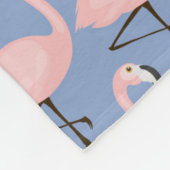 Flamingo patroon van aanbesteding fleece deken (Hoek)