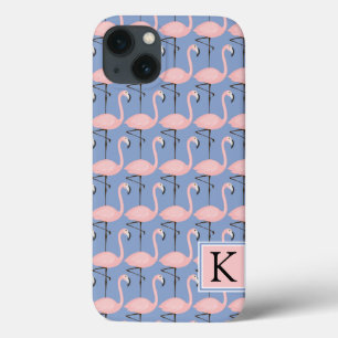 Flamingo patroon van aanbesteding   Monogram Case-Mate iPhone Case