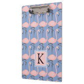 Flamingo patroon van aanbesteding | Monogram Klembord (Links)
