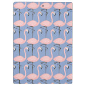 Flamingo patroon van aanbesteding | Monogram Klembord (Achterkant)
