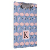 Flamingo patroon van aanbesteding | Monogram Klembord (Rechts)