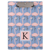 Flamingo patroon van aanbesteding | Monogram Klembord (Voorkant)