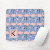 Flamingo patroon van aanbesteding | Monogram Muismat (Met muis)