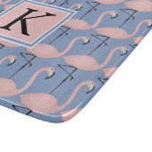 Flamingo patroon van aanbesteding | Monogram Snijplank (Hoek)