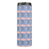 Flamingo patroon van aanbesteding | Monogram Thermosbeker (Achterkant)