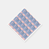 Flamingo patroon van aanbesteding servet (Hoek)