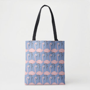Flamingo patroon van aanbesteding tote bag