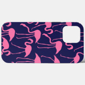 Flamingo patroon van de marine en roze Case-Mate iPhone case (Achterkant (horizontaal))