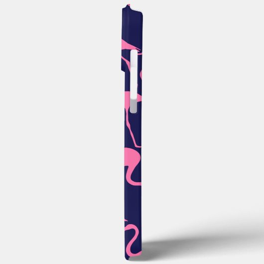 Flamingo patroon van de marine en roze Case-Mate iPhone case (Achterkant / Links)