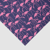 Flamingo patroon van de marine en roze tissuepapier (Detail)