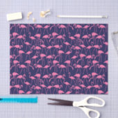 Flamingo patroon van de marine en roze tissuepapier (Craft)
