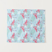flamingo patroon wandkleed (Voorkant (horizontaal))