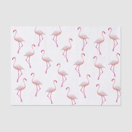 Flamingo patroon zomer tissuepapier (Voorkant)