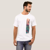 Flamingo penseelstreekverf kunst t-shirt (Voorkant volledig)