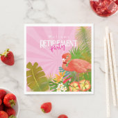 Flamingo Pensioen Roze Servet (Insitu)