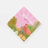 Flamingo Pensioen Roze Servet (Hoek)